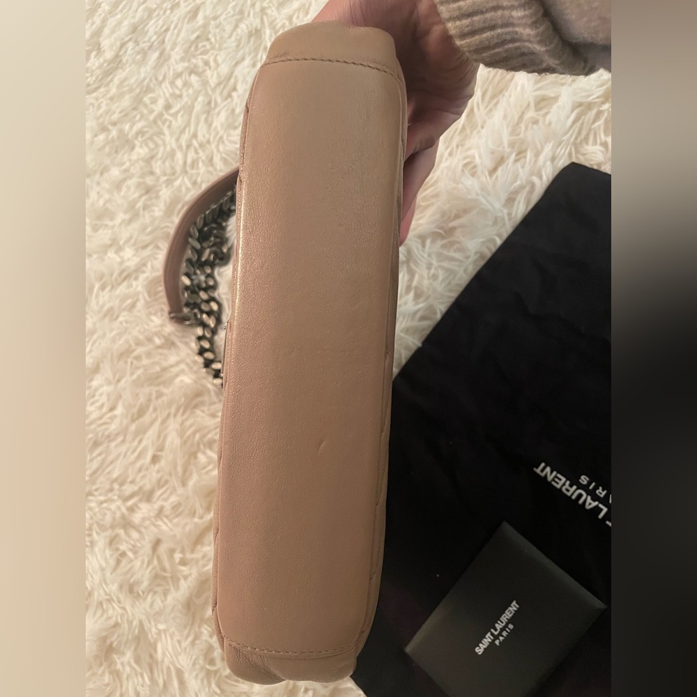 YSL medium college bag in beige color - Picture 5 of 14